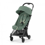 Прогулочная коляска Cybex Coya — Matt Black Leaf Green с дождевиком