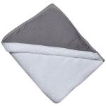 Махровое полотенце-фартук Red Castle Apron Bath Towel (с уголком, от 0 до 36 месяцев) — White-Dark Grey