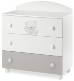 Комод Italbaby Jolie 3 ящика — Белый/Серый
