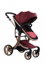 Коляска трансформер Farfello Aimile Gold TG-5 — бордовый
