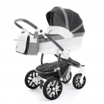 Коляска для новорожденных Esspero Grand Discovery (шасси Graphite White) — Royal Grey