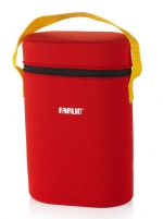 Термосумка для бутылочек на 2 бутылочки Farlin (текстиль) — Красный