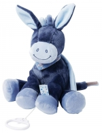 Мягкая музыкальная игрушка Nattou Soft Toy Alex Bibou — Ослик 321051