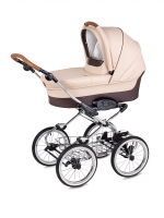 Коляска для новорожденных Navington Caravel (большие колеса) — Royal Sand