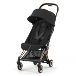 Прогулочная коляска Cybex Coya — Rosegold Sepia Black + дождевик + бампер