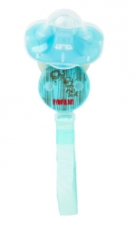 Набор силиконовая пустышка Farlin 0-6 мес. (с колпачком и цепочка для пустышки) — Голубой