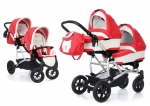 Коляска для двойни 2 в 1 Esspero Duetto (шасси Grey) — Red Lux