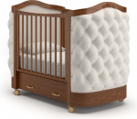 Детская кроватка Gandilyan Тиффани — Орех (пуговицы)