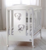 Детская кроватка Baby Expert Bon Bon Duetto — белый/серый