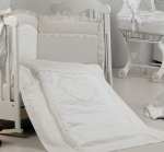 Постельный комплект Roman Baby CUORE DI MAMMA 5 предметов  — Ivory (Крем)