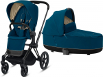 Коляска 2 в 1 Cybex Priam III (Matt Black) — Mountain Blue