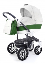 Коляска для новорожденных Esspero Grand Discovery (шасси Graphite White) — Apple leatherette