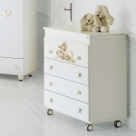 Пеленальный комод с ванночкой Baby Expert Cremino by Trudi — Белый