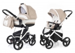 Коляска 2 в 1 Esspero Newborn Lux (шасси White) — Khakki Lux