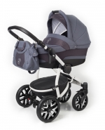 Коляска для новорожденных Esspero Discovery (шасси White) — Dark Grey 