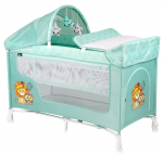 Манеж-кровать LORELLI San Remo 2 Plus — Зелёный / Green Indians 1920