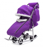 Санки-коляска Pikate Снеговик — Фиалка