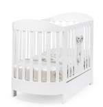 Детская кроватка Erbesi Tato Ovale — Белый/Песочный