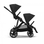 Прогулочная коляска для двойни Cybex Gazelle S — BLK Moon Black