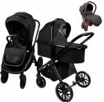 Коляска 3 в 1 Amarobaby MOTUS V2 — Черный