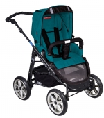 Коляска 2 в 1 Patron Fenix 4XC-B (черная рама) — spirit teal 655