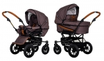 Коляска 2 в 1 Emmaljunga Edge Duo Combi Outdoor (шасси Duo S Outdoor) — Outdoor Timber