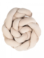 Бампер-коса в кроватку Lepre Velour 210 см — Бежевый