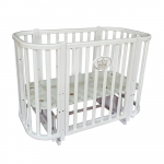 Детская кроватка АНТЕЛ Esenia 2 (маятник) — Белый/Белый