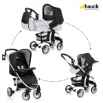 Коляска 3 в 1 Hauck Malibu All in One — caviar/silver