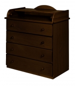 Пеленальный комод  КубаньЛесстрой АБ33.2 — темный орех