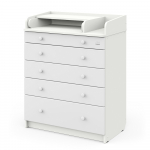 Пеленальный комод Sweet Baby Marsala — Белый премиум/Белый