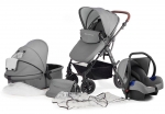 Коляска 3 в 1 KinderKraft Movo — grey
