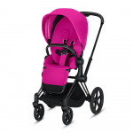 Прогулочная коляска Cybex Priam III (шасси Matt Black) — Fancy Pink