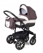 Коляска для новорожденных Esspero Discovery (шасси Black) — Brown Lux