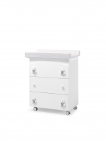 Пеленальный комод Erbesi Tato — Белый/Песочный