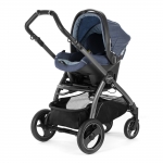 Автокресло Peg Perego Primo Viaggio SL на шасси Book S (шасси White/Black) — Blue Denim