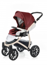 Прогулочная коляска Esspero Grand Discovery (шасси Beige) — Cherry leatherette
