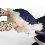 Муфта для рук на коляску Esspero Maria (Натуральный мех) — Snowy Night