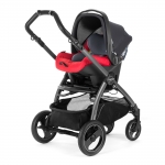 Автокресло Peg Perego Primo Viaggio SL на шасси Book S (шасси Jet) — Bloom Red