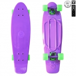 Скейтборд Y-SCOO Big Fishskateboard 27" — PURPLE/green