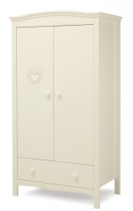 Шкаф двустворчатый Erbesi Cuore — Ivory (слоновая кость)