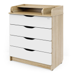 Комод АТОН Сириус-2 WOOD 804 ПВХ с шариковыми направляющими — дуб сонома