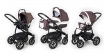 Коляска 3 в 1 Esspero Discovery (шасси Black) — Brown Lux
