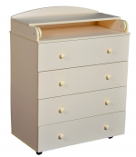 Пеленальный комод Антел Ульяна (2) ЛДСП 800/4 — Слоновая кость
