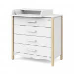Пеленальный комод Sweet Baby Maestro — Белый/Натуральный