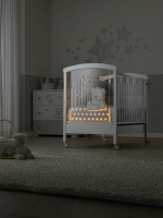 Кровать Erbesi Stella Magic LED — Белый/Серый