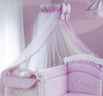 Балдахин с держателем Roman Baby POLVERE DI STELLE — Pink (Розовый)