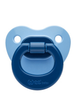 Ортодонтическая соска-пустышка WeeBaby матовая, с 6 месяцев — синий