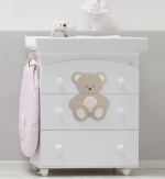 Пеленальный комод Italbaby Peluche — Белый/Крем