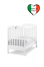 Детская кроватка Erbesi Tatino — белый/серый